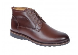 Ghete barbati casual din piele naturala cu siret (imblanite) Corsa - GKR21XM